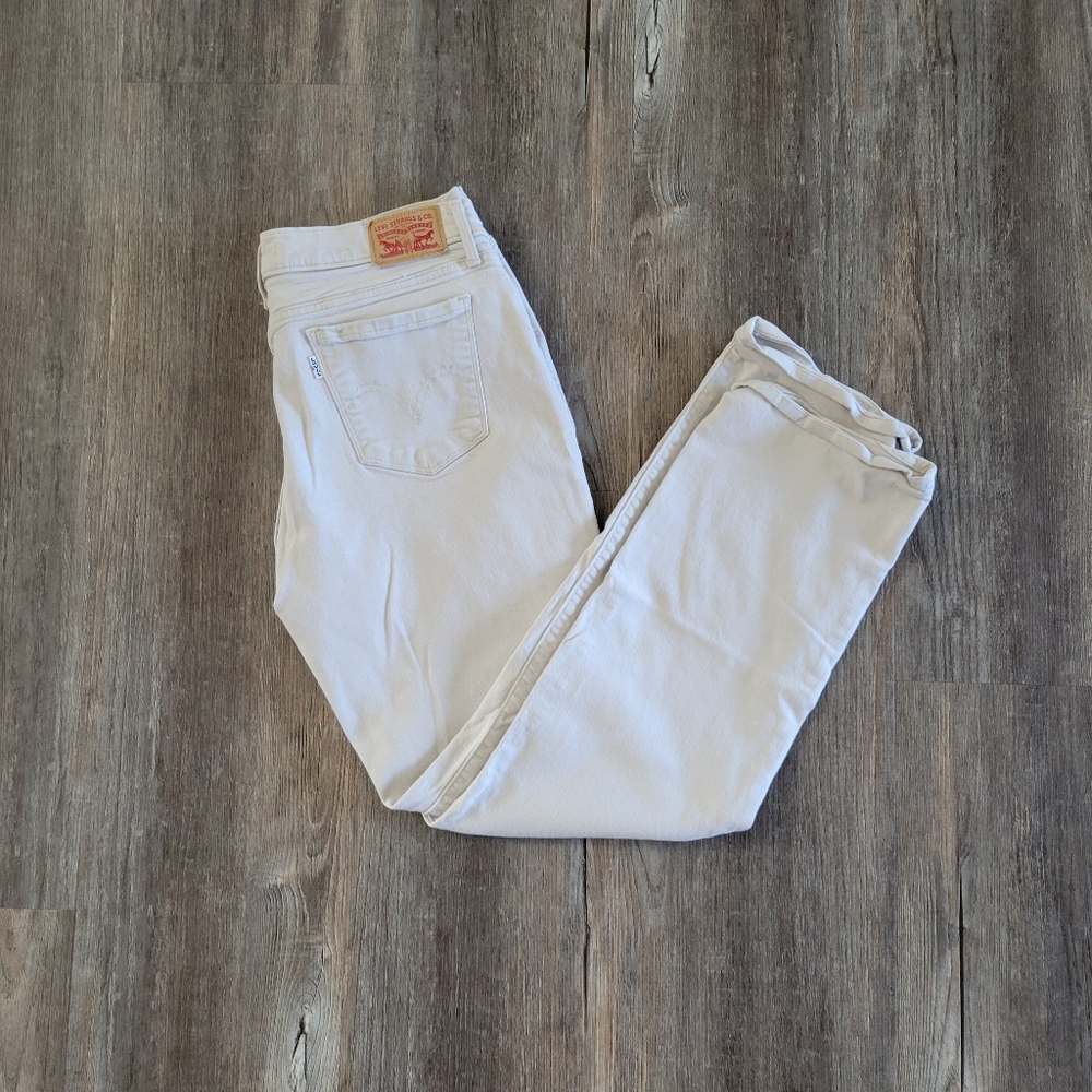 Levi's 505 Vintage Vibes Straight Jeans Size 30 Off-White